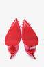 Christian Louboutin Pink Studded Suede Heels Size 36.5