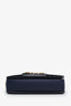 Christian Dior Navy Blue Grained Calfskin Medium Dio(r)evolution Flap Bag