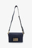 Christian Dior Navy Blue Grained Calfskin Medium Dio(r)evolution Flap Bag