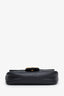 Gucci Black Leather GG Marmont Super Mini Crossbody Bag