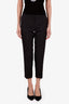 Prada Grey Wool-Blend Straight Cropped Trouser Size 40