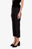 Prada Grey Wool-Blend Straight Cropped Trouser Size 40