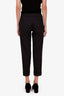 Prada Grey Wool-Blend Straight Cropped Trouser Size 40