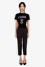 Prada Grey Wool-Blend Straight Cropped Trouser Size 40