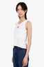 Loewe White Ribbed Anagram Tank Top Size S