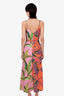 Farm Rio Multicolour Wrap Midi Dress With Beading Detail Size XS