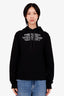 Burberry Black Cotton Logo Hoodie Size S