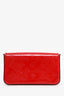 Louis Vuitton Burgundy Monogram Vernis 'Felicie' Pochette on Chain with Inserts