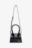 Jacquemus Black Leather 'Le Grand Chiquito' Shoulder Bag With Strap