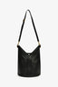 Saint Laurent Black Leather Y Bucket Top Handle Bag