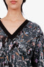 Rachel Comey Black Sequined V-Neck Sweatshirt Size 6