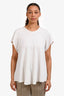 Ellery White Short Sleeve Top Size 8