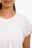 Ellery White Short Sleeve Top Size 8