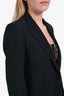Theory Black Open Blazer Size 6