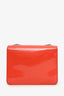 Gucci Orange Patent Leather GG 'Dollar' Small Shoulder Bag