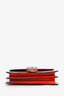 Gucci Orange Patent Leather GG 'Dollar' Small Shoulder Bag