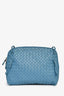Bottega Veneta Blue Intrecciato Leather Crossbody Bag