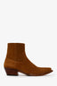 Saint Laurent Brown Suede Lukas Boots Size 39