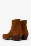 Saint Laurent Brown Suede Lukas Boots Size 39