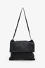 The Row Black Grained Leather Nan Shoulder Bag