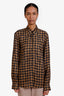 Dries Van Noten Black/Brown Chowy Shirt Size 38