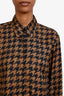 Dries Van Noten Black/Brown Chowy Shirt Size 38