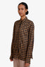 Dries Van Noten Black/Brown Chowy Shirt Size 38