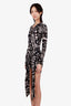 Rat & Boa Black/White Patterned 'Leotina' Mini Dress Size XS