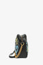 Gucci Black Leather GG Marmont Ghost Large Graffiti Shoulder Bag