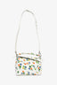 Loewe White/Multicolour Leather Small 'Flower Bianco' Puzzle Bag