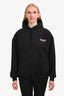 Balenciaga Black Cotton Logo Hoodie Size S