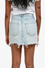 Agolde Blue Denim Distressed Mini Skirt Size 24