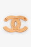 Pre-Loved Chanel™ Gold Tone Interlocking CC Brooch