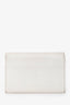 Pre-Loved Chanel™ 2008/09 Off White Interlocking CC Logo Camellia Card Holder