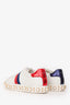 Gucci White Leather Faux Pearl Accents Web Ace Sneakers Size 36