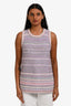 Pre-Loved Chanel™  Pink Multicolour Tweed Tank Top Size 34