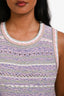 Pre-Loved Chanel™  Pink Multicolour Tweed Tank Top Size 34