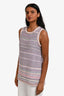 Pre-Loved Chanel™  Pink Multicolour Tweed Tank Top Size 34