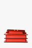 Marni Red Grained Leather Mini Trunk Crossbody Bag