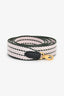 Hermès 2024 Vert Foncé/Rose Darling Canvas 'Sangle Cordage' Bag Strap 25mm