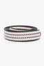 Hermès 2024 Vert Foncé/Rose Darling Canvas 'Sangle Cordage' Bag Strap 25mm