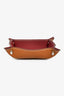 Hermès Burgundy/Gold Clemence Leather 'Mises Et Relances H Evelyne' Mini Change Tray
