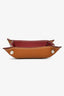 Hermès Burgundy/Gold Clemence Leather 'Mises Et Relances H Evelyne' Mini Change Tray