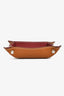 Hermès Burgundy/Gold Clemence Leather 'Mises Et Relances H Evelyne' Mini Change Tray