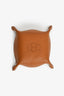 Hermès Burgundy/Gold Clemence Leather 'Mises Et Relances H Evelyne' Mini Change Tray