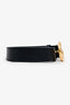 Gucci Black Leather GG Marmont Belt Size 85