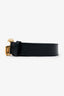 Gucci Black Leather GG Marmont Belt Size 85