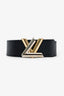 Louis Vuitton Black Epi Leather LV Twist Belt Size 85/34