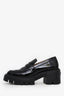Stuart Weitzman Black Patent Soho 75 Loafers Size 38.5