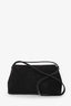Toteme Dark Brown Suede T-Lock Top Handle Bag With Strap